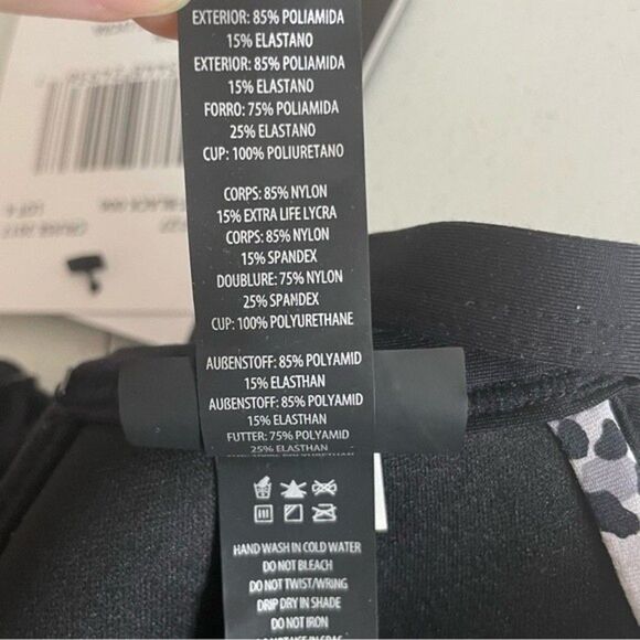 Coco Reef Black Diva Power Underwire Bikini Top Size 32/34C New With Tags - Picture 11 of 16